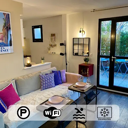 아파트 Ma Place Au Sud Aix Terrasse Parking 엑상프로방스
